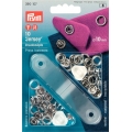 390107 Prym Кнопки Jersey кольцо 10мм серебристые (10шт)