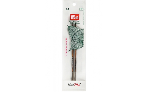 223322 Prym Спицы деревянные съемные 3,0 (для комбинации с леской 60-150см)